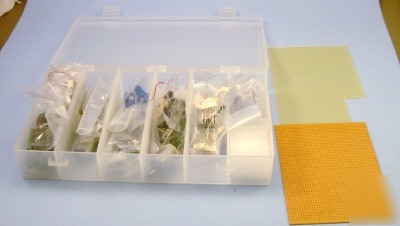 Used prototyping parts kit resistors,capacitors, ++++