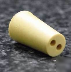 Vwr rubber stoppers, two-hole 2--M182: 2--M182