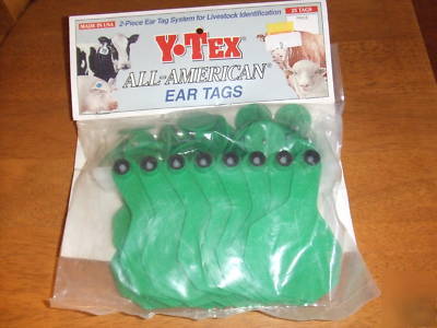 New ytex cattle sheep goat ear tags purple nip