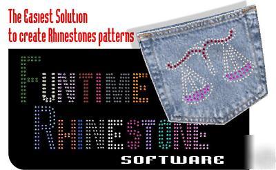 Rhinestone funtime crystal strass software pattern 
