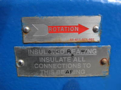 Siemens ac induction motor 1000 hp 3570 rpm cg 588Z