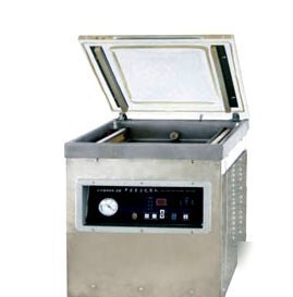 Horizontal vacuum chamber machine forl sealing 