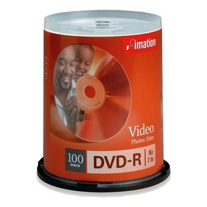 Imation 18059 -100PK dvd-r 16X 4.7GB spin
