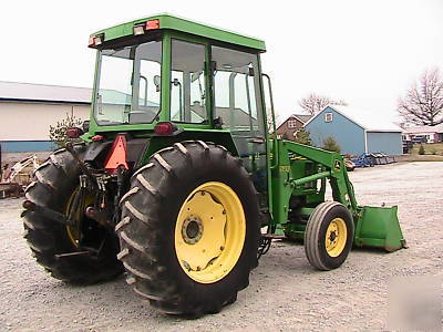 John deere 5410 tractor cab heat air 520 loader 496HRS