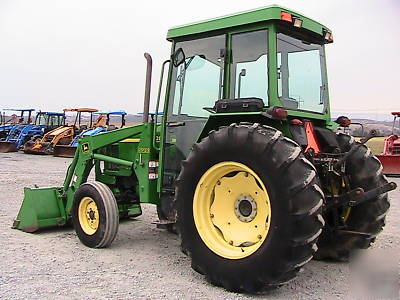 John deere 5410 tractor cab heat air 520 loader 496HRS