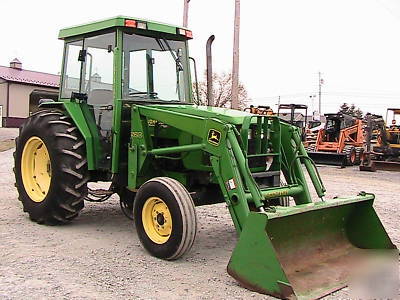 John deere 5410 tractor cab heat air 520 loader 496HRS