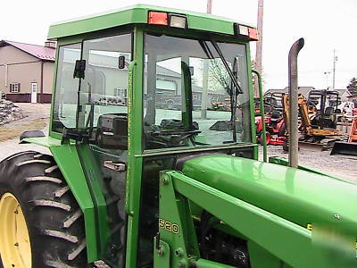 John deere 5410 tractor cab heat air 520 loader 496HRS