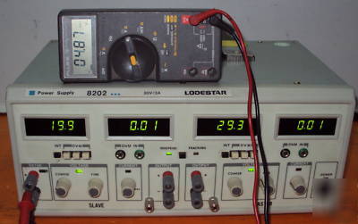 Lodestar 8202 30V/3AMP dual tracking dc power supply