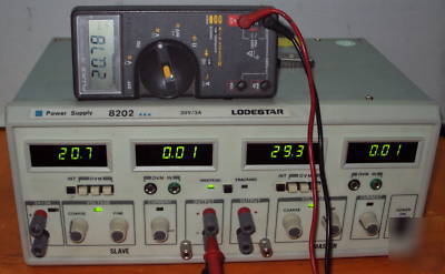 Lodestar 8202 30V/3AMP dual tracking dc power supply