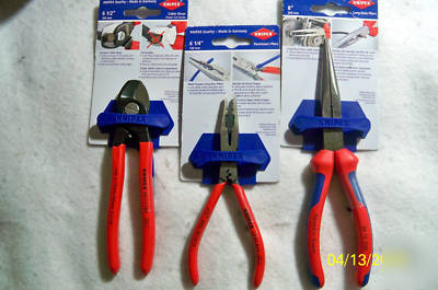 New lot of 3 knipex electricians pliers & cable shears 