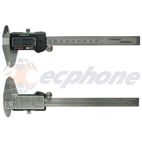 Stainless steel lcd electronic digital vernier 6''150MM