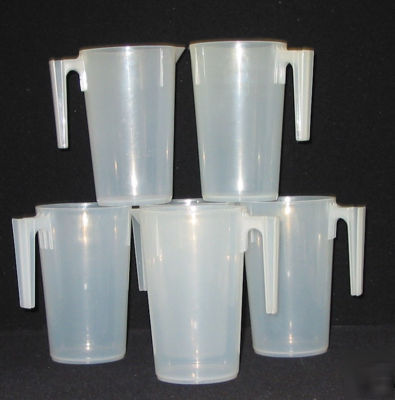 25 pitchers water, juice, beer 