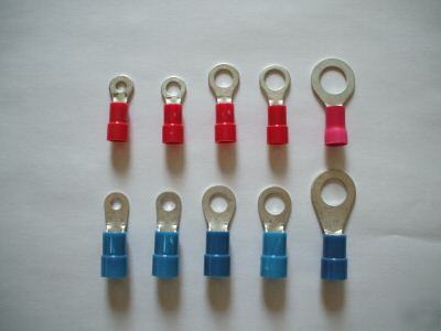 50 electrical ring terminals conectors 8GA - 6GA usa