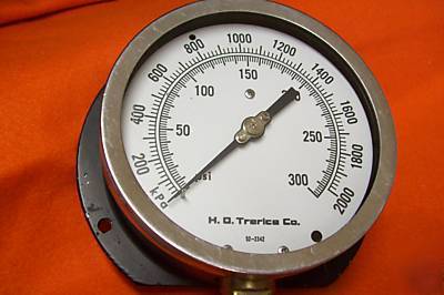 0-300PSI / 0-2000KPA press gauge / used / 4-1/2