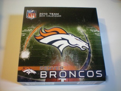 2010 box desk calendar denver broncos~save now~hurry