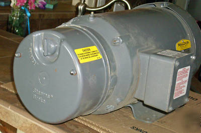 Baldor 2 hp 3 phase motor with stearns brake