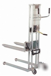 Galvanized heavy duty manual winch stacker free ship