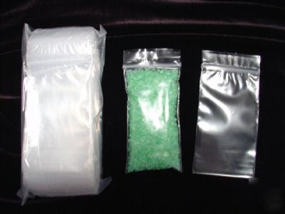 100 clear ziplock zip lock storage bags 2X3 favor bag