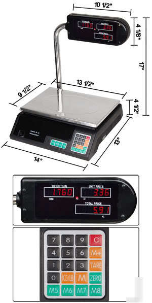 60 lbs electronic digital weight scale kitchen shipping