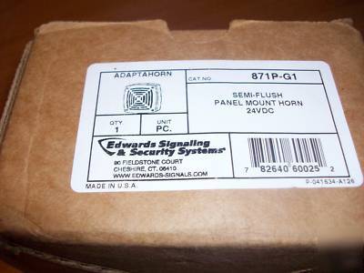 871P-G1 edwards 24VDC semi flush panel mount horn