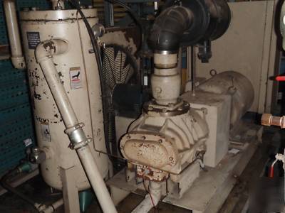 Curtis 100HP air compressor+ref. dryer+oil separator 