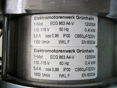DÃ¼rr technik oilless compressors a-065 IP00,115VAC