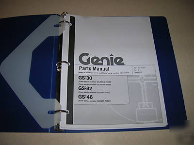 Genie scissor lift parts manual for gs series # 97384
