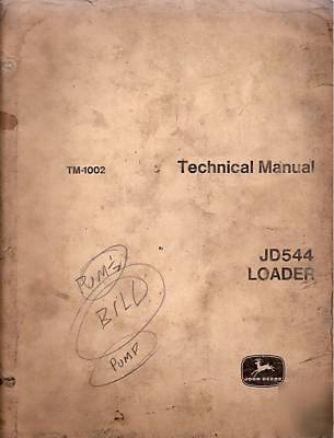 John deere JD544 loader technical repair manual