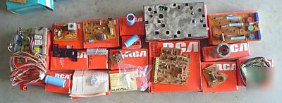 Old vintage tv repair parts electrical modules rca &