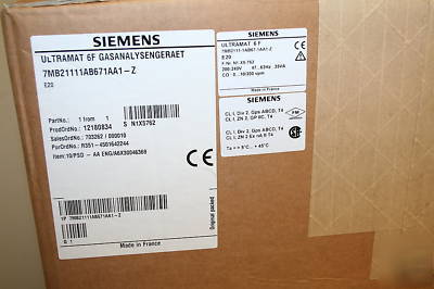 New siemens series 6 gas analyzer - ultramat 6F