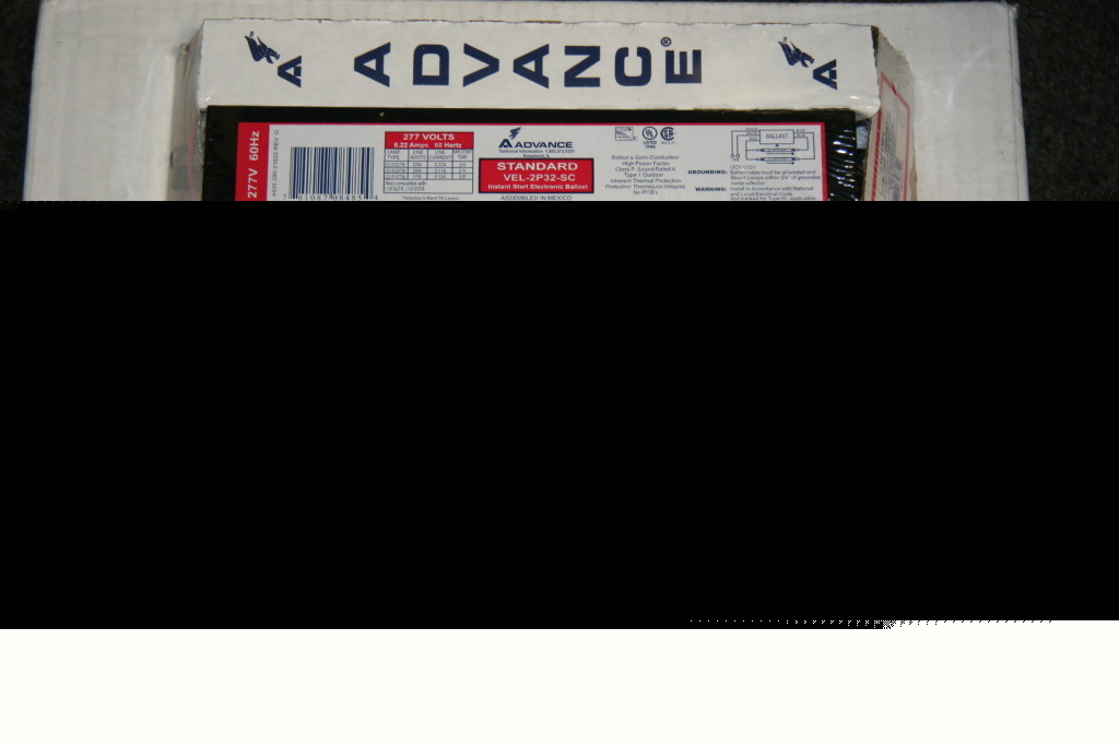 10 advance vel-2P32-sc electronic ballast 277V light
