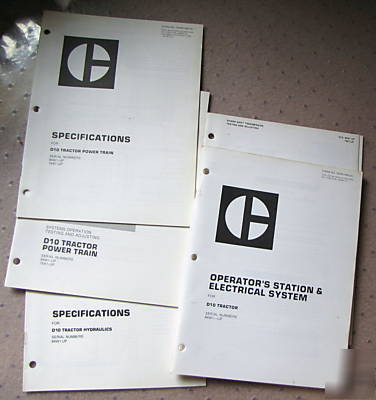 5 - caterpillar cat D10 tractor manuals