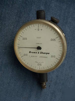 Brown & sharpe dial indicator jeweled - good condition