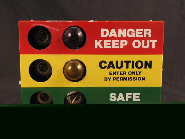 Kearsarge danger caution safety light up sign