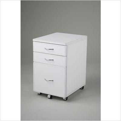 Laurence leather hi file cabinet color: black