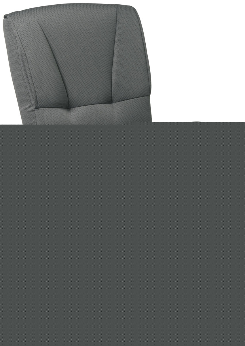 Manager executive grey fabric office chair mid back