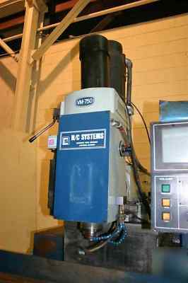 N/c systems model #VM750 3AXIS cnc mill