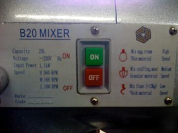 New 20 qt gear driven mixer - - 
