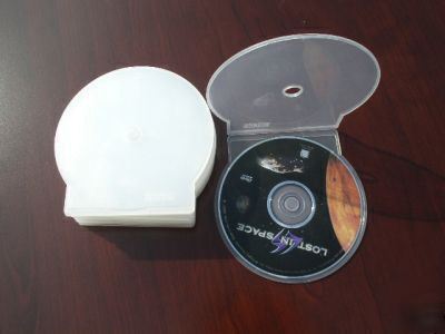 New 200 clear cd dvd clamshell cases JS100