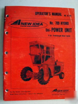 New idea no. 708 hydro uni-power unit-operators manual