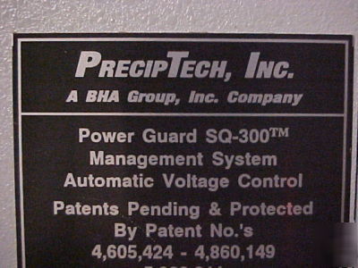 Preciptech inc bha power guard sq-300 management system