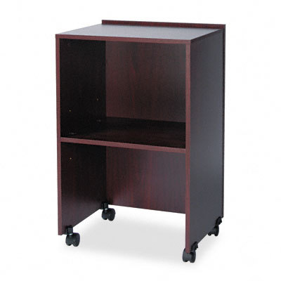 Safco products mobile lectern base/media cart mahogany