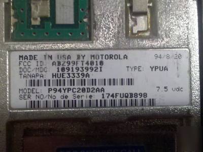 Set of six motorola GP300 with charger, 4 batteries