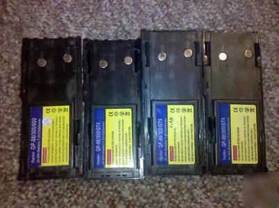 Set of six motorola GP300 with charger, 4 batteries
