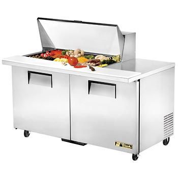 True tssu-60-18M-b refrigerated prep table 18 pans 60