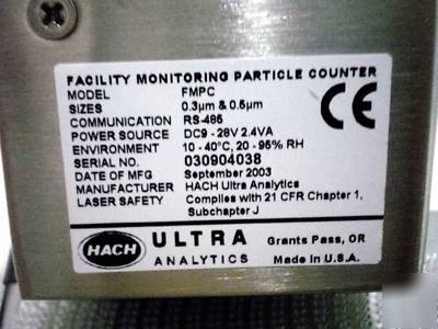 Ultra analytics fmpc arti facility monitoring particle 