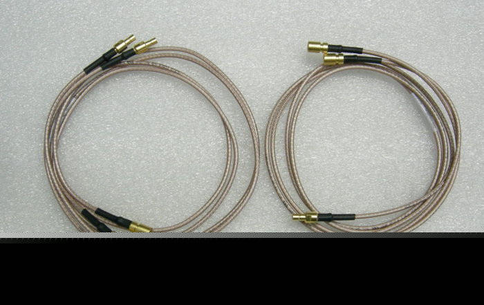 (4) rf cables smb male/female 150V 2 feet