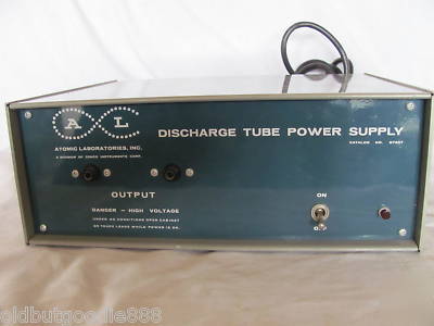 Atomic laboratories discharge tube power supply 87207