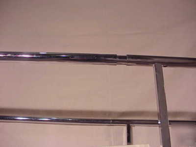 Lot # 1062 h-rack extensions chrome garment rack