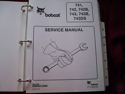Bobcat 741 742 742B skid steer loader service manual